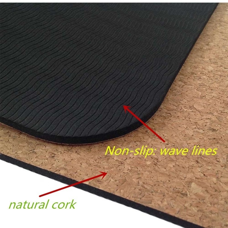 Tropical Tpe Pu round Anti-slip custom Eco Friendly Natural Rubber Cork Yoga Mat Portugal