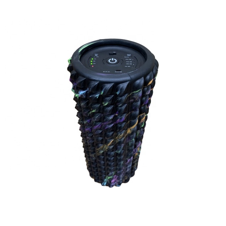 Exercise gym custom printing 5 Speed Electric all on one yoga Vibrating Foam roller Rechargeable in wholesale