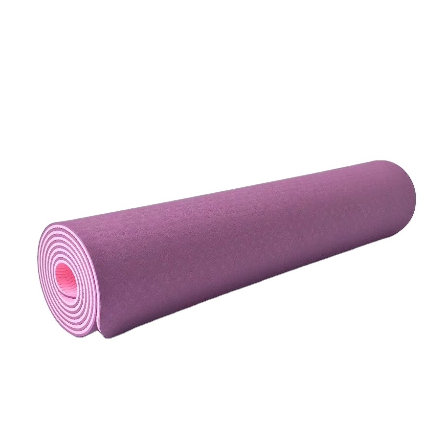 Custom Logo Printed Eco Friendly Recycled Materials Extra Protection Anti-skid Tpe Yoga Mat