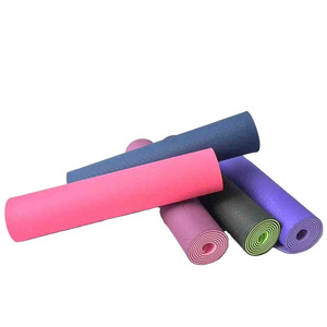 Custom Logo Printed Eco Friendly Recycled Materials Extra Protection Anti-skid Tpe Yoga Mat