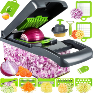 Multi-Purpose 13 in 1 Vegetable Chopper Multifunctional Chopper 12 in 1 Food Cutter Veggie Onion Chopper