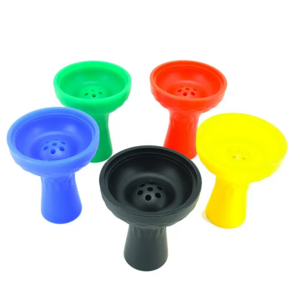 Hot Selling Classic Style Silica Gel Hookah Accessories Six Hole Hookah Head Shisha Silicone Hookah Bowl