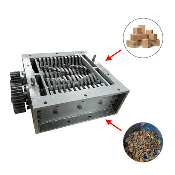 510x450 model cardboard/ Rubber /pet bottles /wood /food /two shafts shredder machine chamber box blades