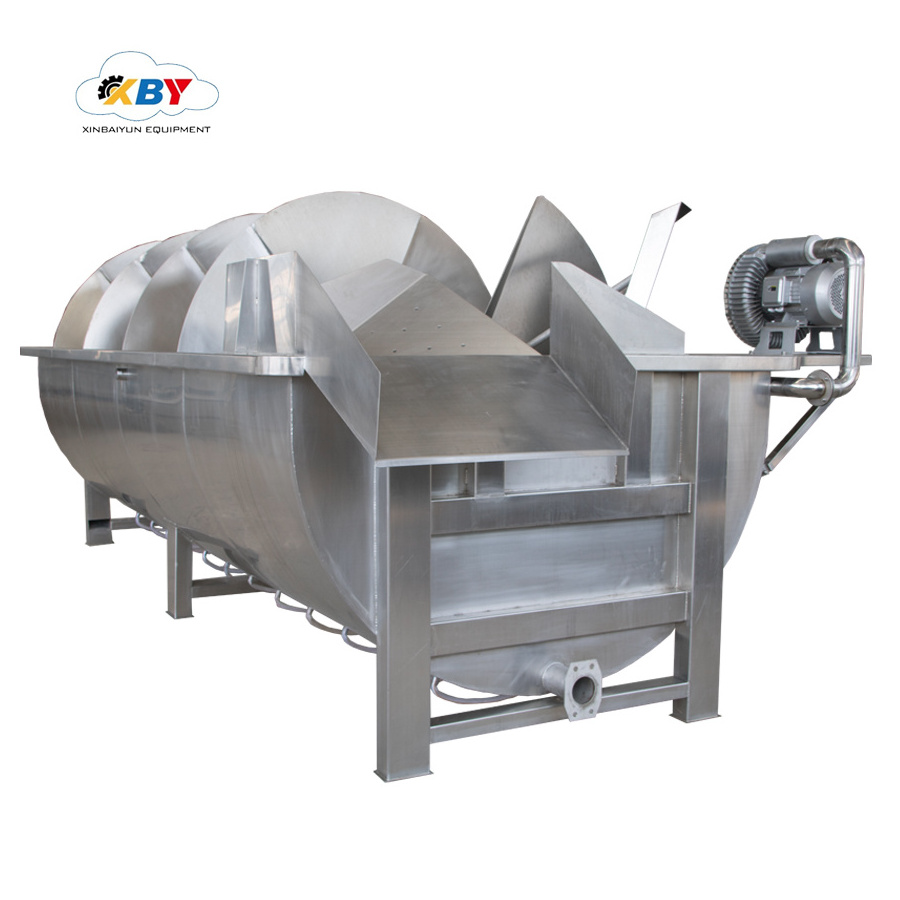 High quality chicken screw chiller for chicken slaughterhouse/chicken processing equipment