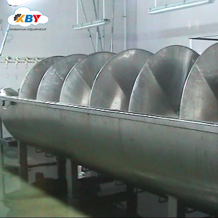 High quality chicken screw chiller for chicken slaughterhouse/chicken processing equipment