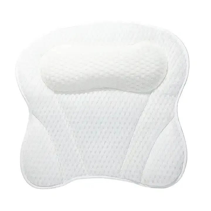 Custom hick Padded Ergonomic Bath  Pillow for Tub Support for Head Neck and Back Bathtub Headrest Pillows