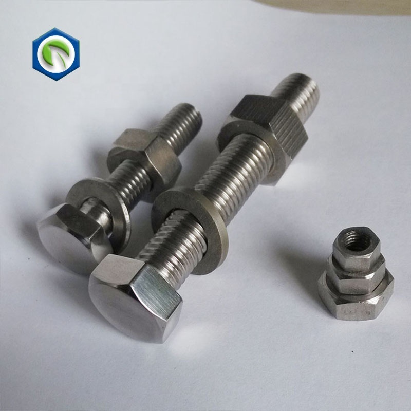 Custom high tensile duplex stainless steel 2205 2507 m10 to m8 hex stud bolts and double ended studs