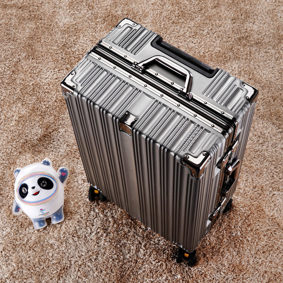 Cheap personalized vintage luggage sets robot makeup suitcase