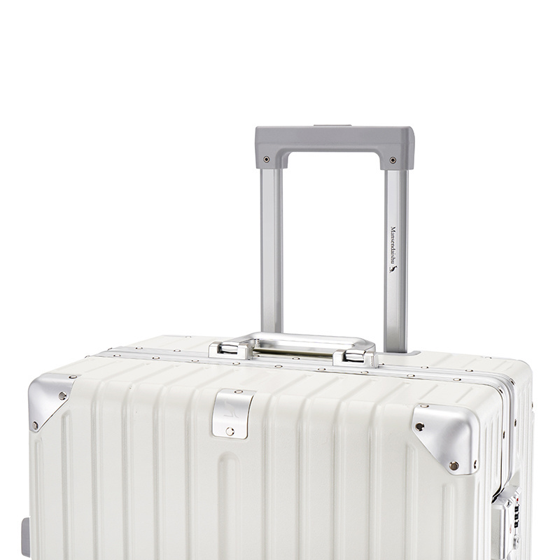 Manufacturer Luxury Aluminium Frame minion suitcase Business Airport Metal Trolley Luggage with Tsa Lock