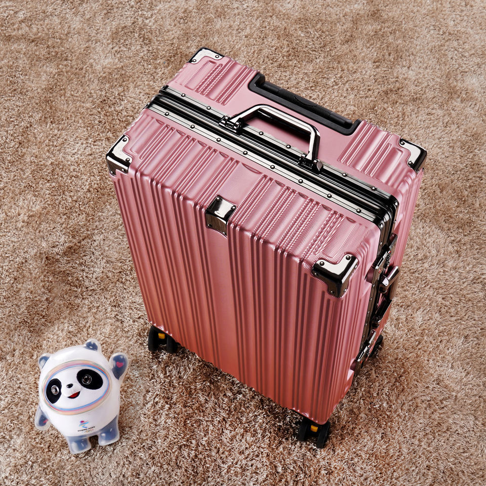 Cheap personalized vintage luggage sets robot makeup suitcase