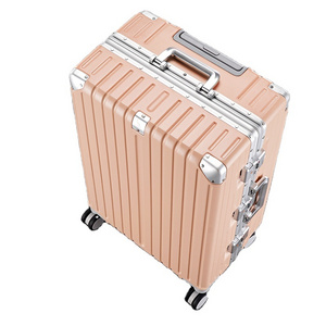 Manufacturer Luxury Aluminium Frame minion suitcase mini make up suitcase for professional baggage trolley bag suitcases travel