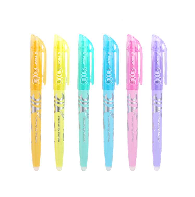 Erasable highlighter colorful axe, note-taking, marking, multifunctional student friction marking pen