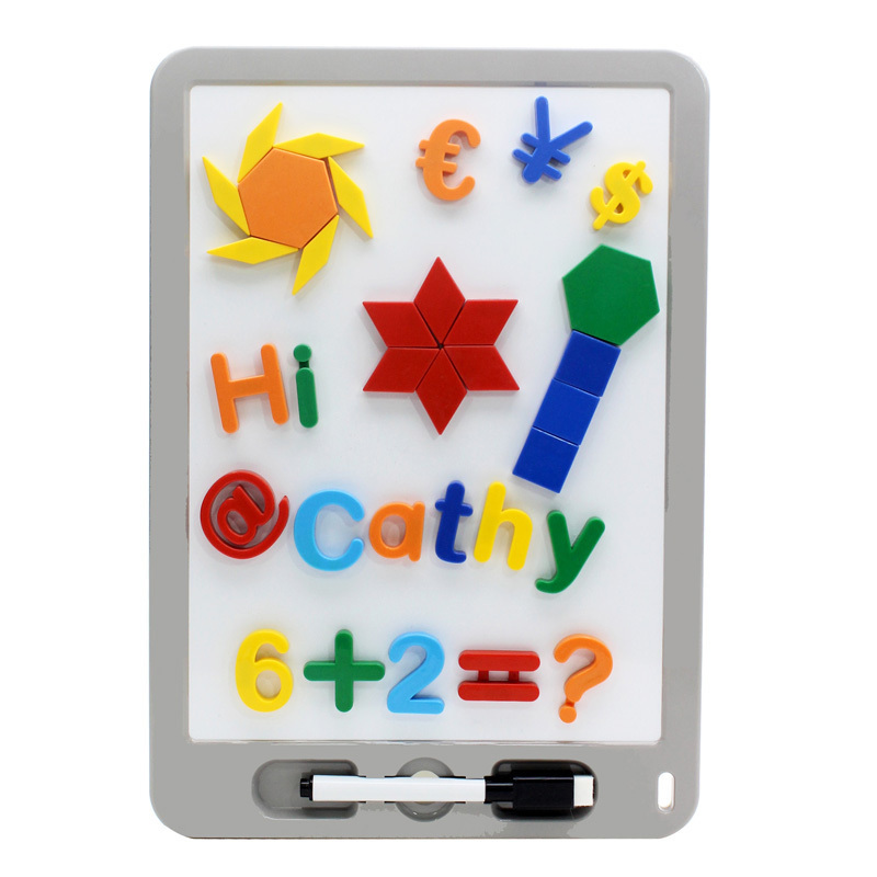 high quality cute kiddy fridge magnet whiteboard with letter puzzles