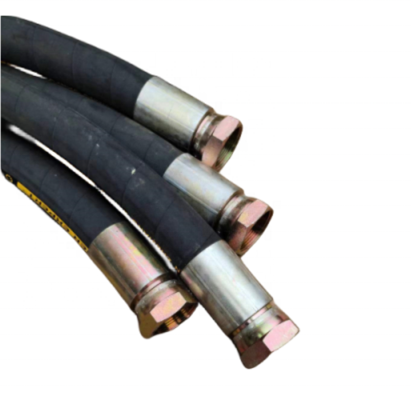 High Quality 19mm Thickened Two-Layer Steel Wire Black Industrial Hydraulic Hose Multi-Purpose Rubber Hose