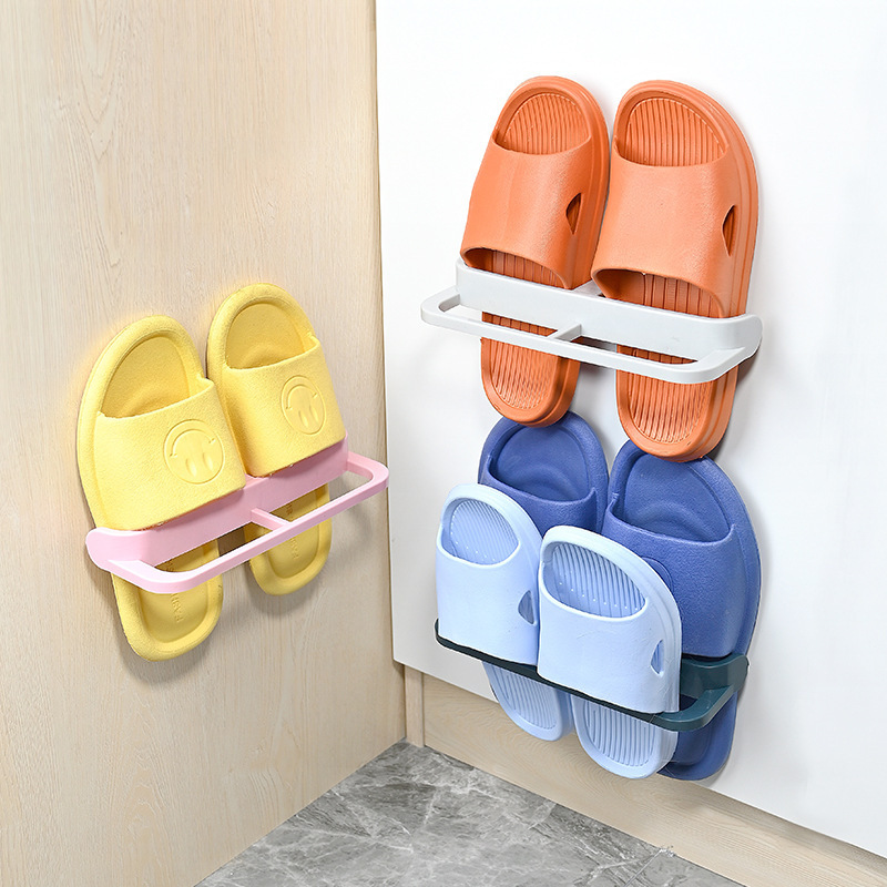 Wholesale Self-adhesive Hanging shoe racks in the Wall shoe rack storage organizer Wall hangers shoe racks stands