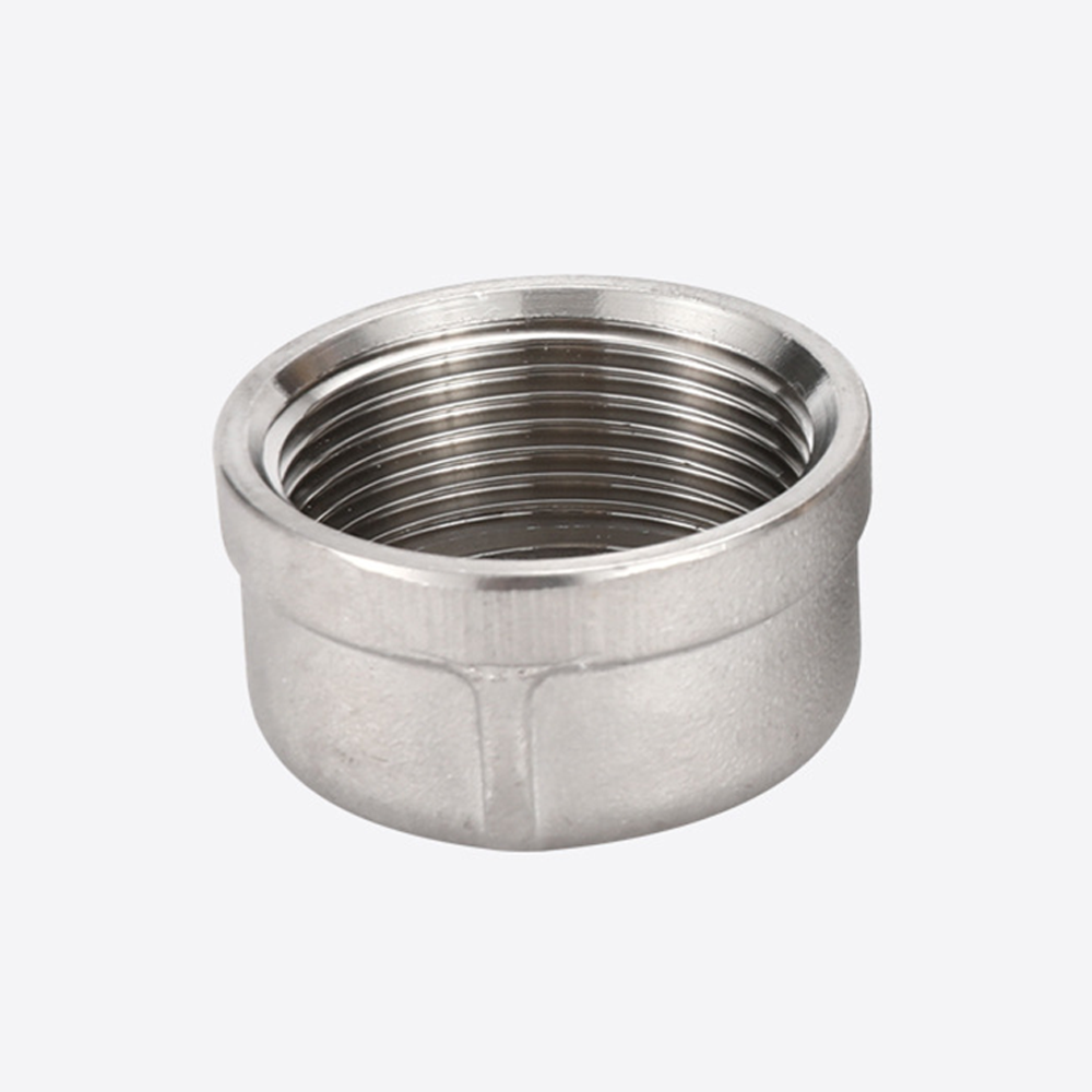 304 Stainless Steel Round Caps Female Pipe Plugs Round Caps for Water Supply Systems