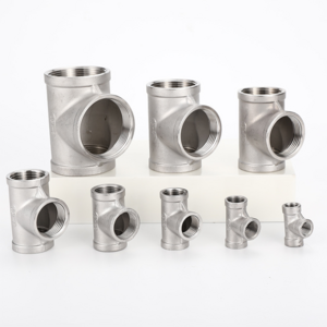 Hydraulic Transition Pipe Fittings Stainless Steel 304/316 threaded hose connector Tee Female