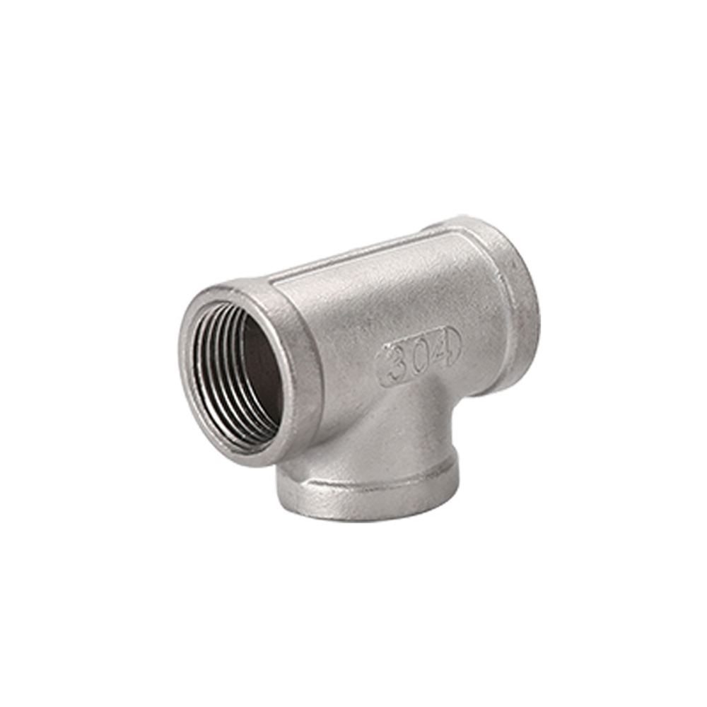 Hydraulic Transition Pipe Fittings Stainless Steel 304/316 threaded hose connector Tee Female