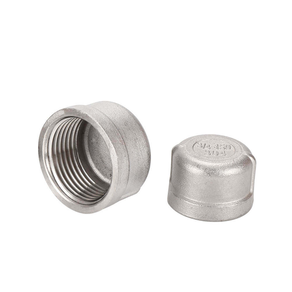 304 Stainless Steel Round Caps Female Pipe Plugs Round Caps for Water Supply Systems