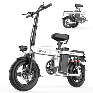 US Warehouse Cheap Adult 48V 15AH 500W Folding Electric Bike /fat tire Electric Bicycle / Moped With Pedal Drop Shipping EBike