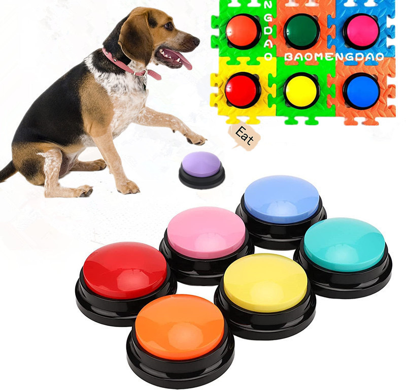 Recordable Dog Buttons With Stickers - Talking Buttons For Pet Communication-speaking Button For Dog Training