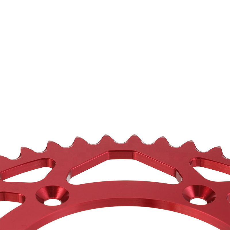 Custom color aluminum alloy 7075T6 sprocket for motorcycle wheels