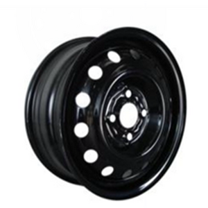 black finishing 14 inch car wheel positive offset steel wheel rims