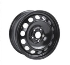 black finishing 14 inch car wheel positive offset steel wheel rims