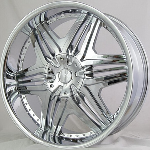 22 inch deep dish chrome car alloy wheel rims, 6x139.7 wheels rim