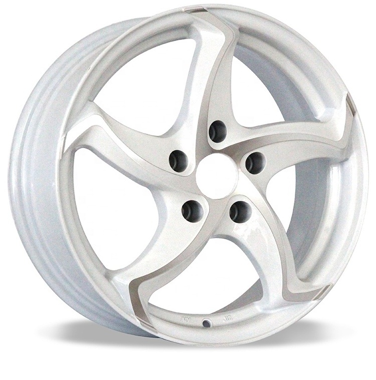 white 4/5 holes alloy wheels 13/14/15/16/17 inch mags car rims