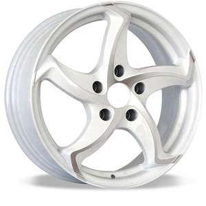 white 4/5 holes alloy wheels 13/14/15/16/17 inch mags car rims