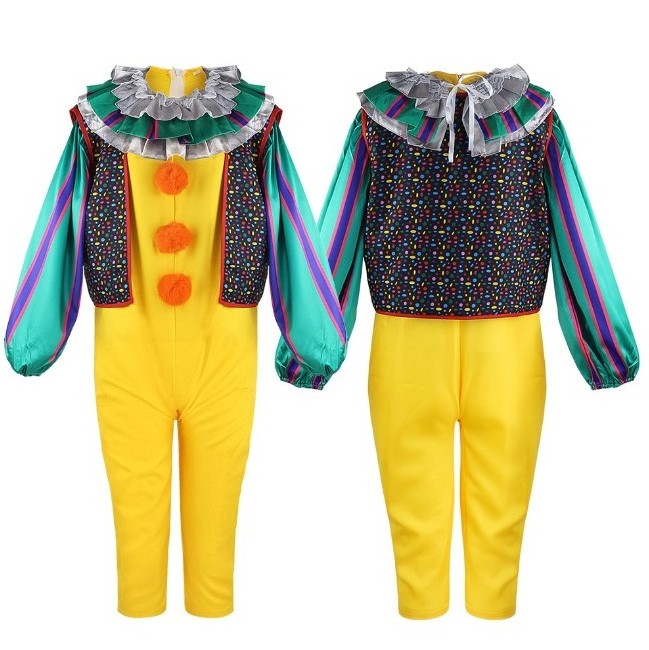 Halloween Party Kids Adults Clown Joker Cosplay Costumes