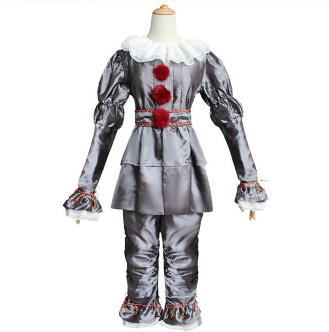 Halloween Party Kids Adults Clown Joker Cosplay Costumes