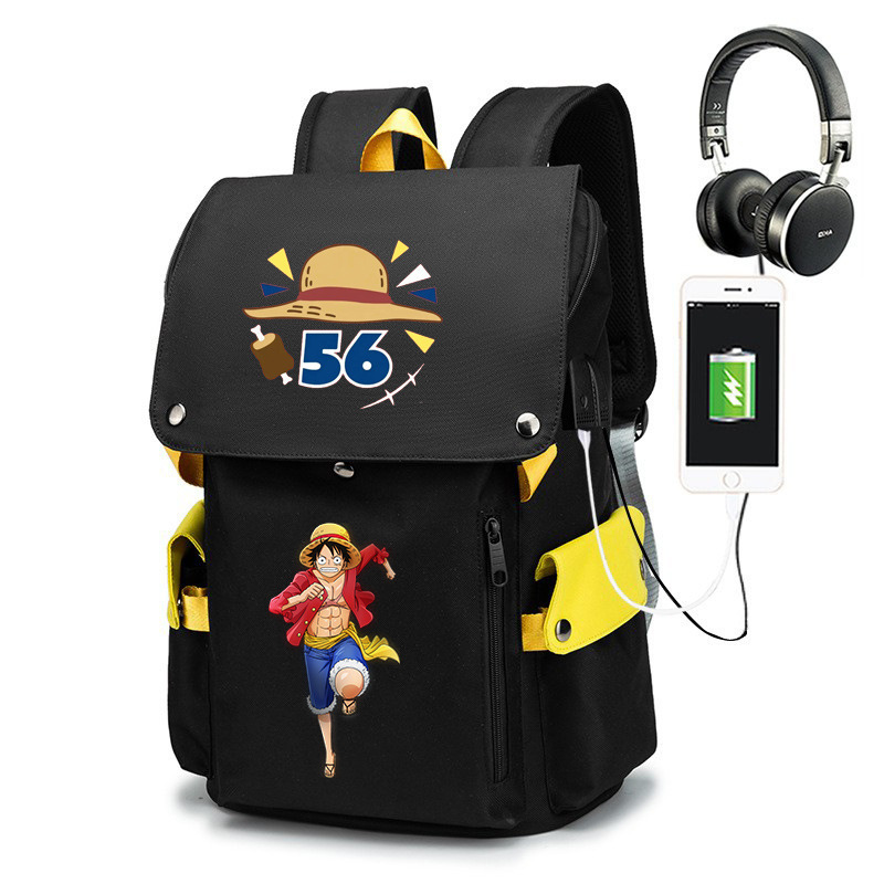 Japan Anime Cartoon Kids Children Students Piece Lufy Schoolbags Backpacks