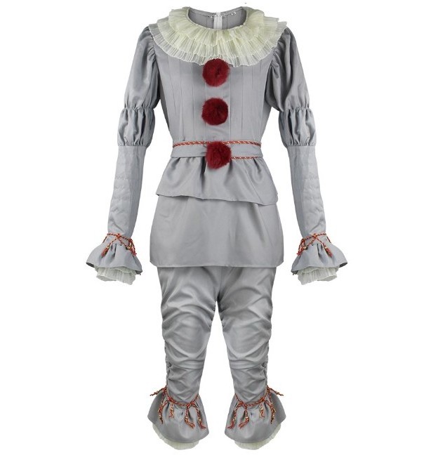 Halloween Party Kids Adults Clown Joker Cosplay Costumes