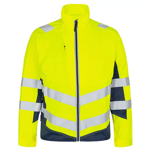 Men Safety Construction Bomber Jacket Reflective Windbreaker Coats High Visibility Worker Multipocket Fireproof Jackets