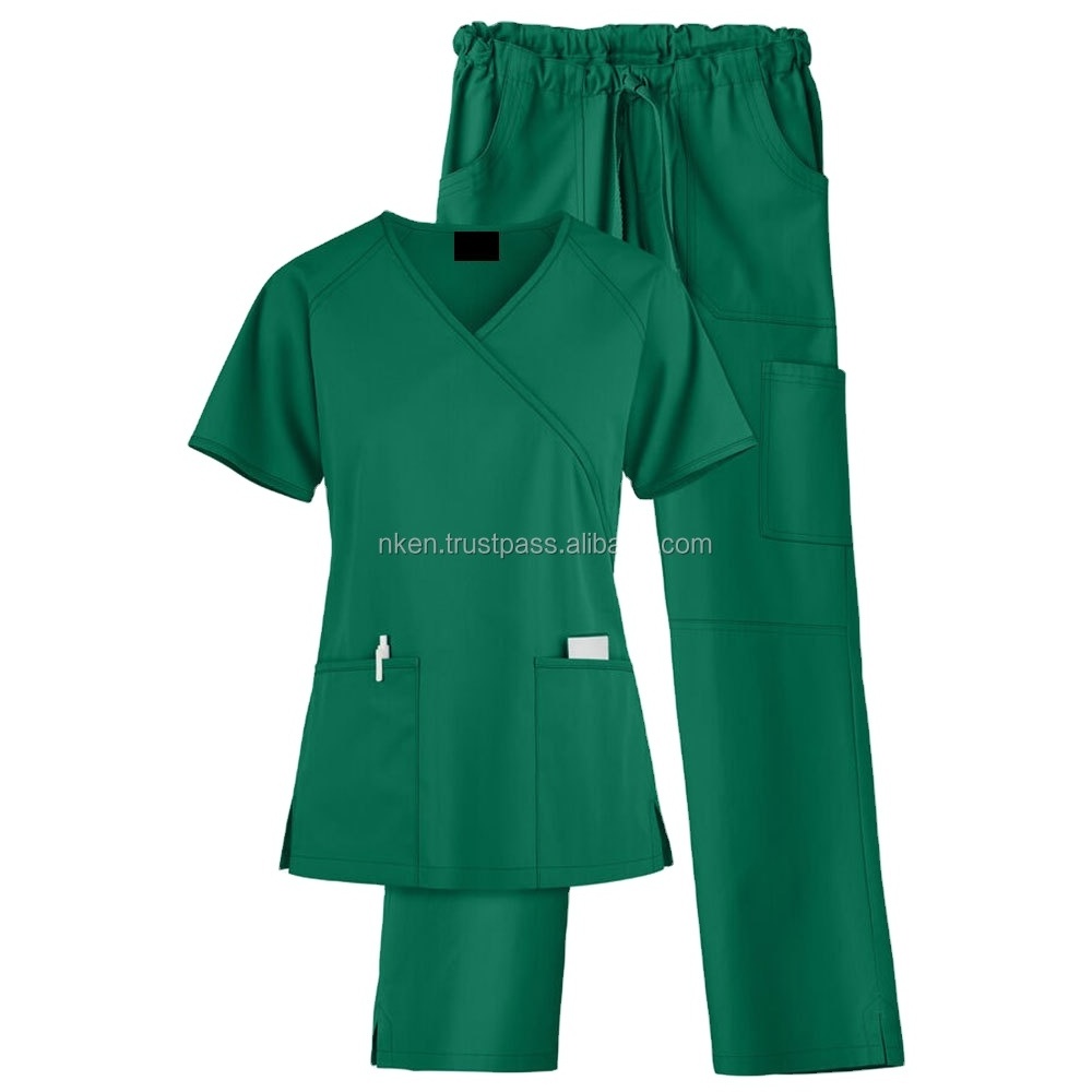 2023 hospital scrubs uniforms medical scrubs nurse short sleeve top joggers scrubs suit 2 piece sets for women