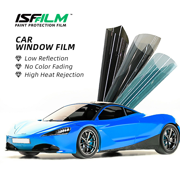 1.52x30m green Self Adhesive Nano Ceramic solar tint Removable dyed car glass Uv Protection IR rejection security window film