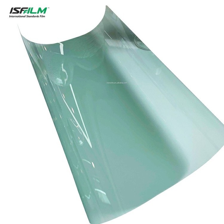 1.52x30m green Self Adhesive Nano Ceramic solar tint Removable dyed car glass Uv Protection IR rejection security window film