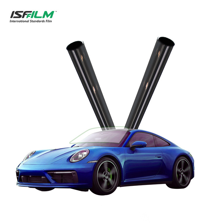 ISFFILM 100%UVR Car window film Cheap Price 5%-90% Vlt Solar Film Tint Window Tint Film