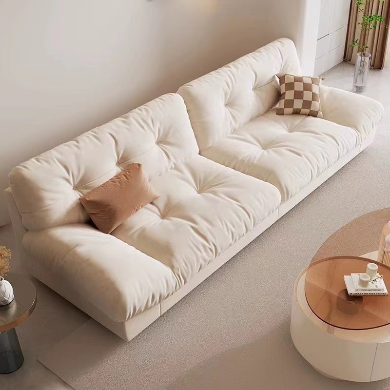 Modern Elegant Comfortable Fabric Cloud Sofa Living Room Furniture Comfortable Upholstered Sofa