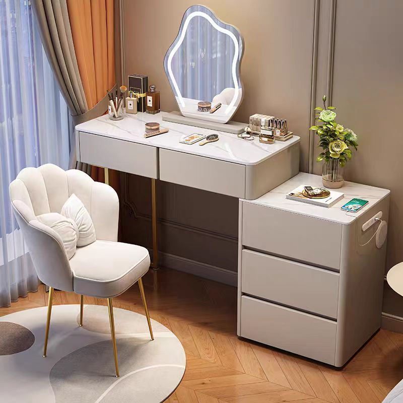 Dressing table bedroom modern master bedroom new Nordic desk locker integrated makeup mirror table