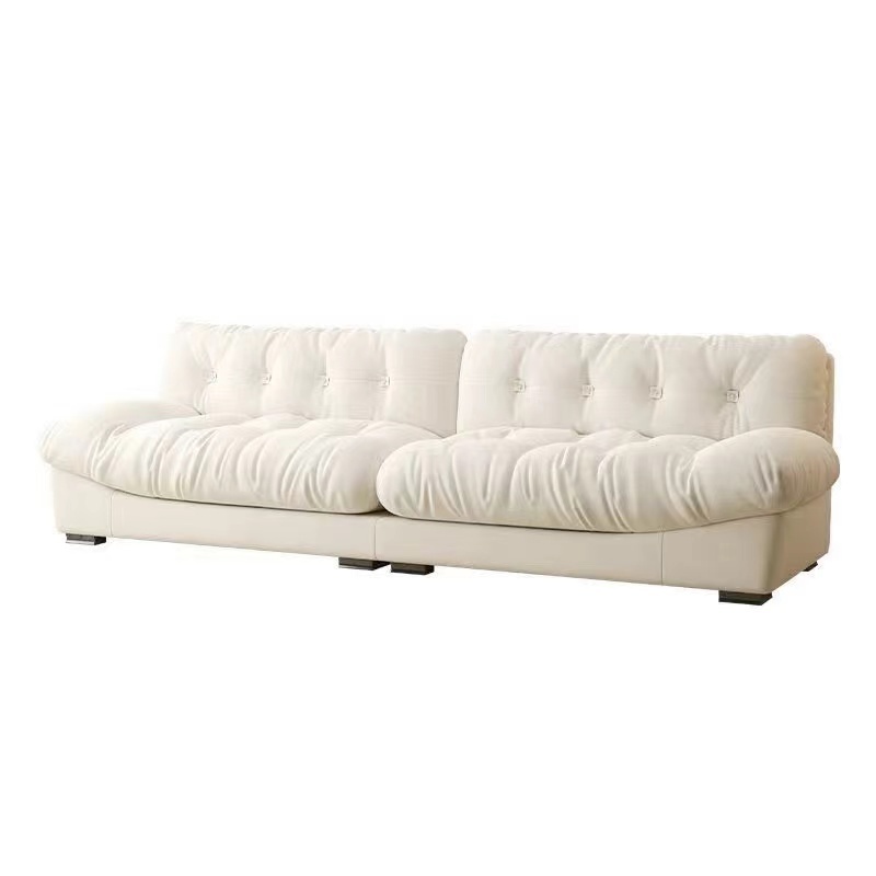 Modern Elegant Comfortable Fabric Cloud Sofa Living Room Furniture Comfortable Upholstered Sofa