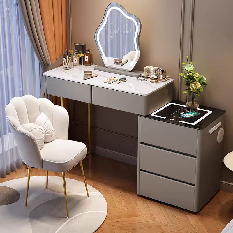 Dressing table bedroom modern master bedroom new Nordic desk locker integrated makeup mirror table