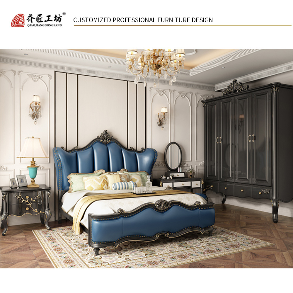 European Furniture Classic King Size Bedroom Sets French Exotic Beds Frame