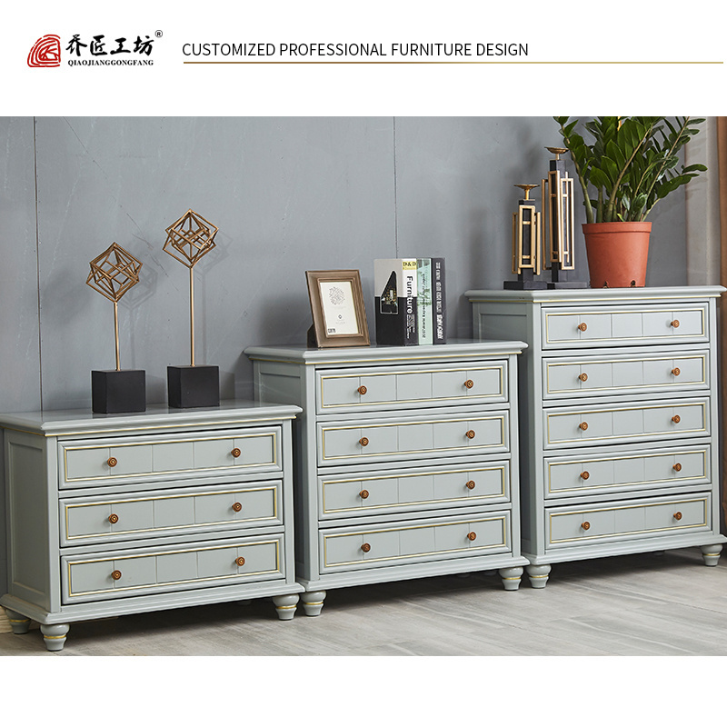 Eco-friendly Hot Selling America Style Multi Drawer Chest Mini Corner Chest Of Drawer