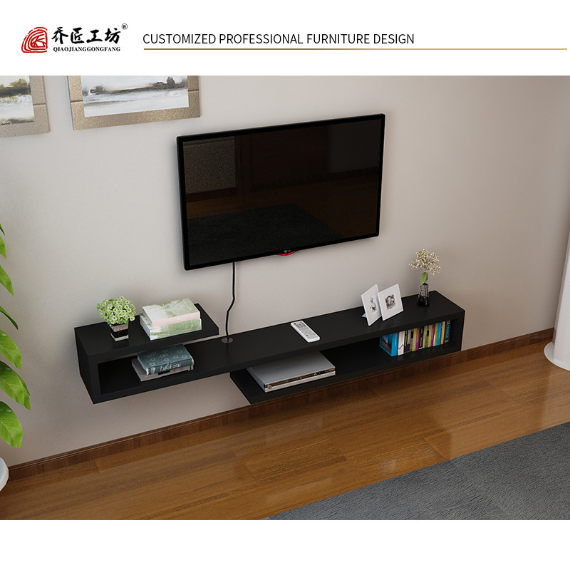 Modern Wall Mounted Media Console Multi-function Floating TV Stand Shelf