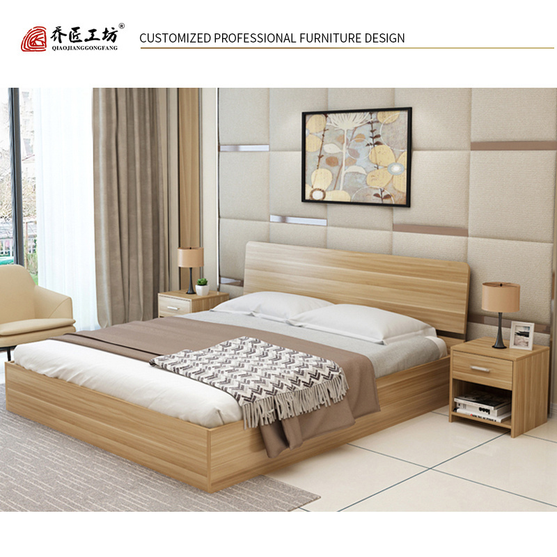 Specific Use Customized Modern Bed Frame Rococo Kingsize Bed For Bedroom