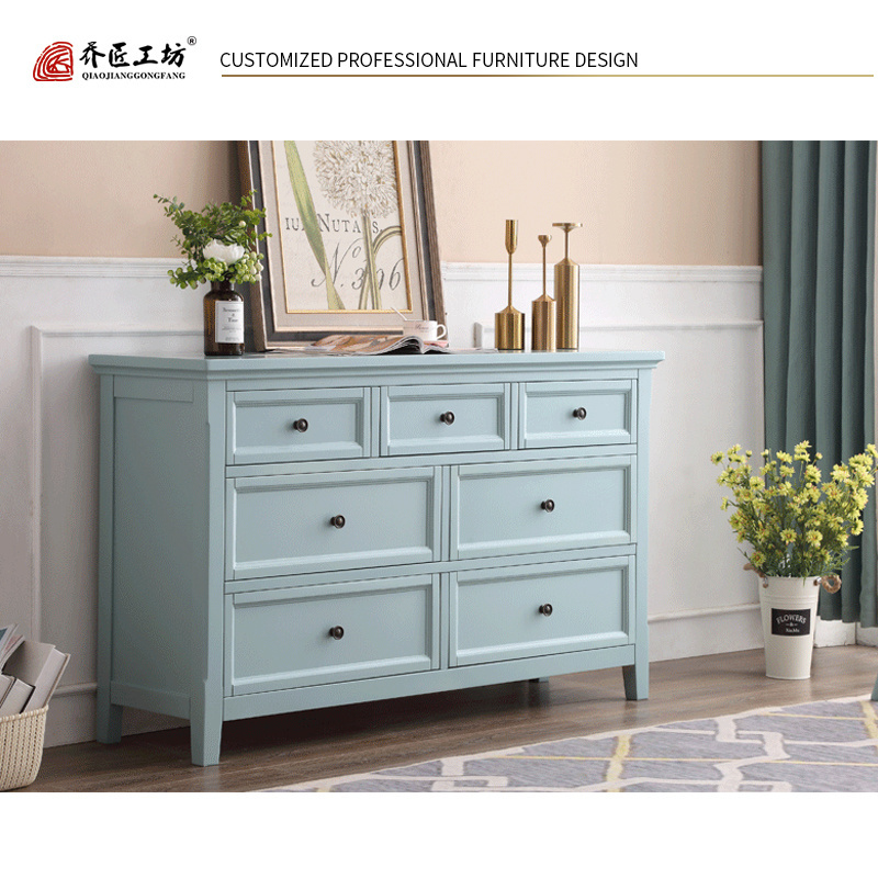 Wholesale Dresser Chest America Style Bedroom 6 Chest Of Drawers Cabinet For Bedroom Furniture