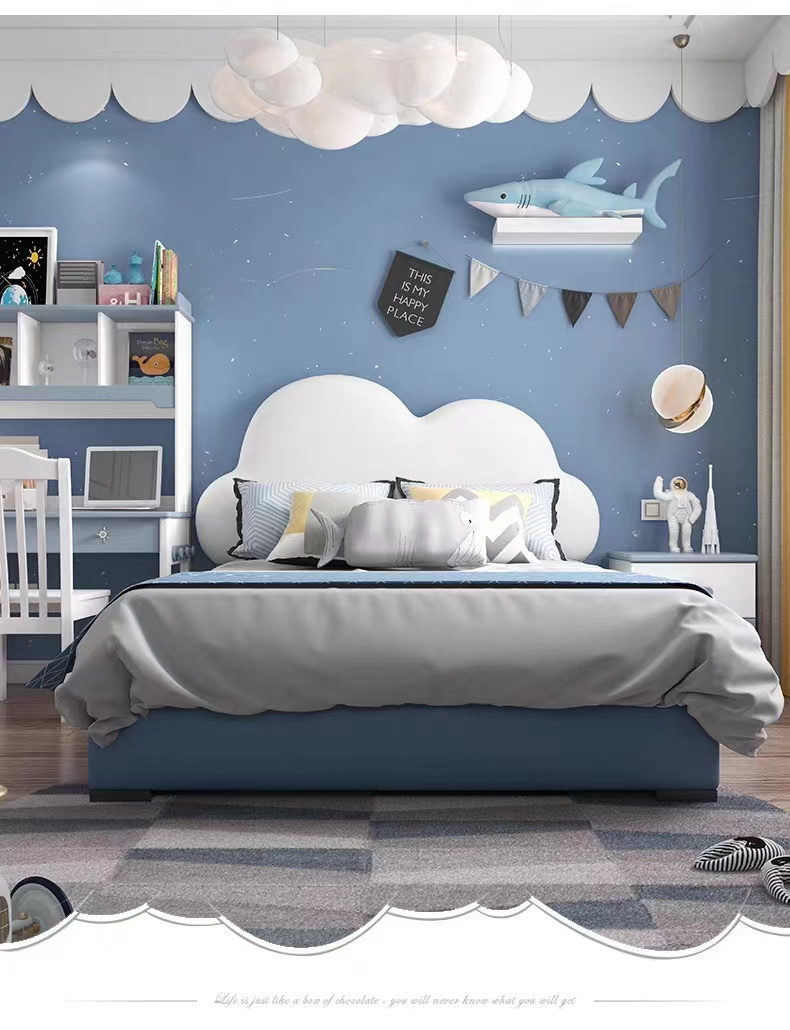 2023 new Children Beds Wholesale Modern Bedroom Baby Girl Bed Children Furniture Sets Kids Bed 1.2m/1.35m/1.5m/1.8m